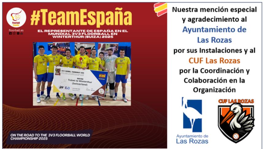 España tiene representante en el Próximo Mundial de Floorball 3v3 de la IFF: Winterthur 2025